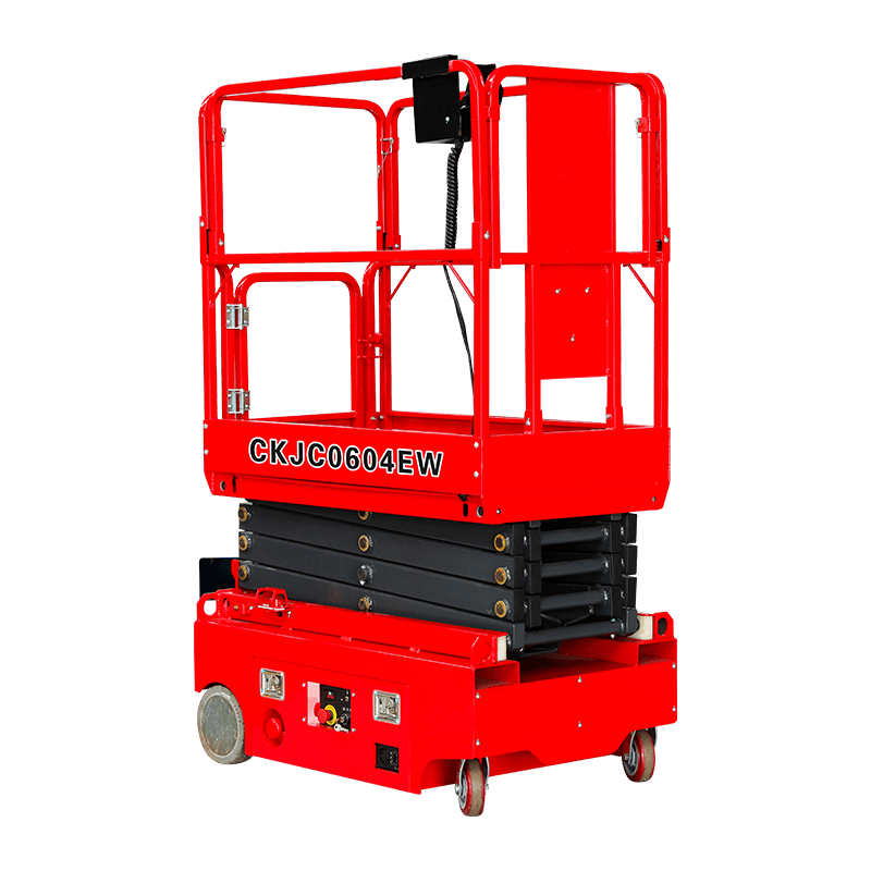 CKJC0705EW CKJC0604EW CKJC0503EW Mini Electric Mudah Alih Gunting Lif dengan Roda Universal